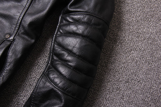 Chaqueta de Cuero Slim Fit con Cuello Alto para Hombre - Diseño Moderno y Trendy - Image 40