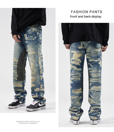 Pantalones Vaqueros Rectos Estampados con Estilo Urbano - Image 15