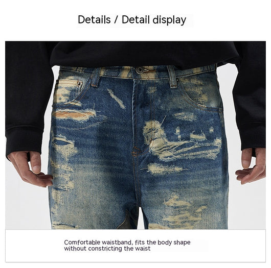 Pantalones Vaqueros Rectos Estampados con Estilo Urbano - Image 19