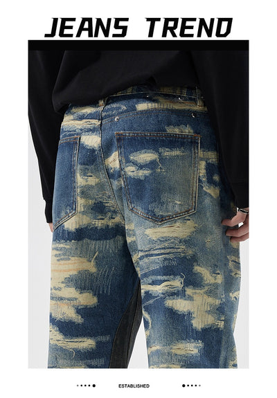 Pantalones Vaqueros Rectos Estampados con Estilo Urbano - Image 25