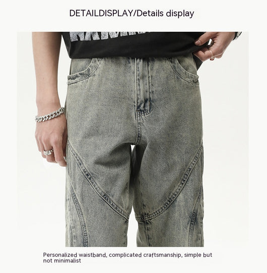 Jeans Rectos Holgados Resistentes para Hombre sin Elastano - Image 23