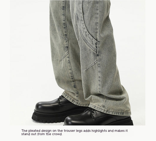 Jeans Rectos Holgados Resistentes para Hombre sin Elastano - Image 28