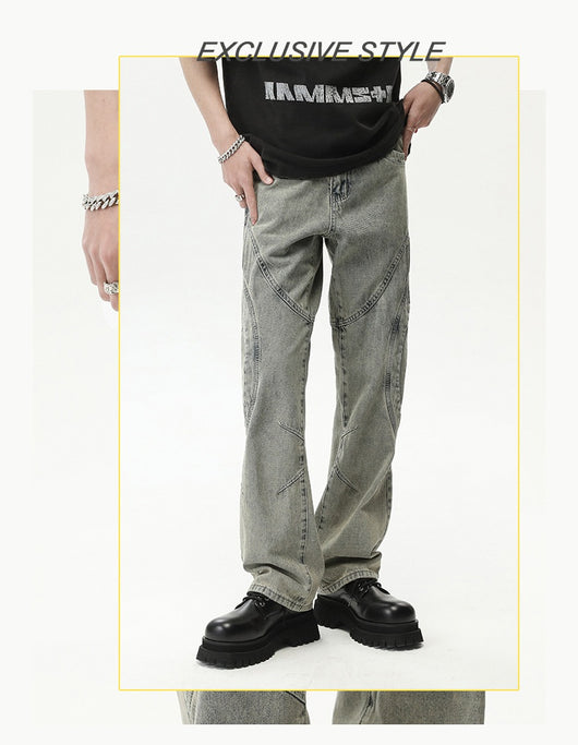 Jeans Rectos Holgados Resistentes para Hombre sin Elastano - Image 34