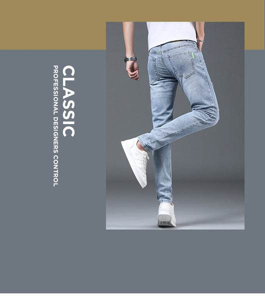 Pantalones Slim Fit Rotos Casuales para Hombre - Image 32