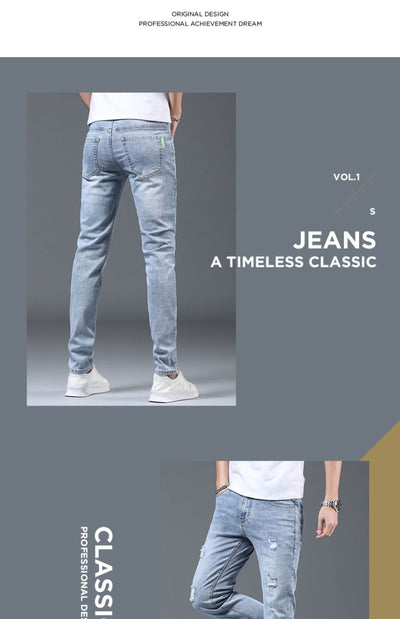 Pantalones Slim Fit Rotos Casuales para Hombre - Image 39