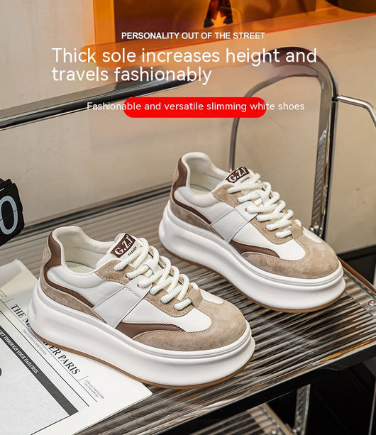 Zapatos Blancos Retro con Tacón Oculto y Suela Reforzada - Image 12