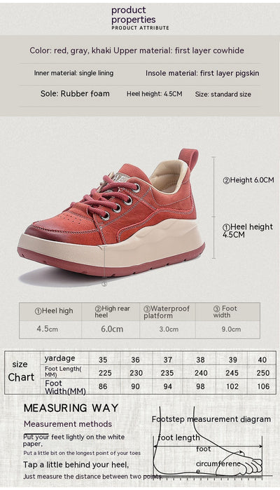 Zapatos de Cuero Genuino Estilo Británico con Plataforma y Cordones - Image 13