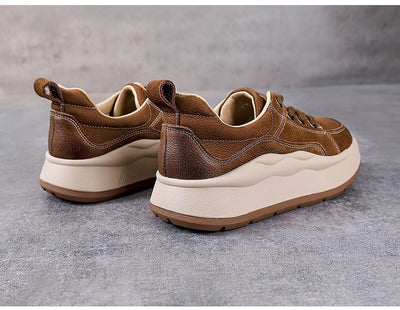 Zapatos de Cuero Genuino Estilo Británico con Plataforma y Cordones - Image 15