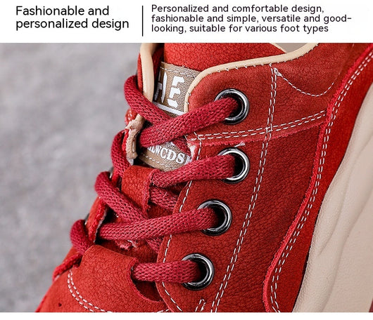 Zapatos de Cuero Genuino Estilo Británico con Plataforma y Cordones - Image 17