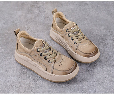 Zapatos de Cuero Genuino Estilo Británico con Plataforma y Cordones - Image 18