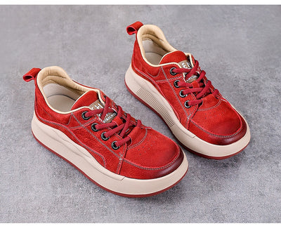 Zapatos de Cuero Genuino Estilo Británico con Plataforma y Cordones - Image 22