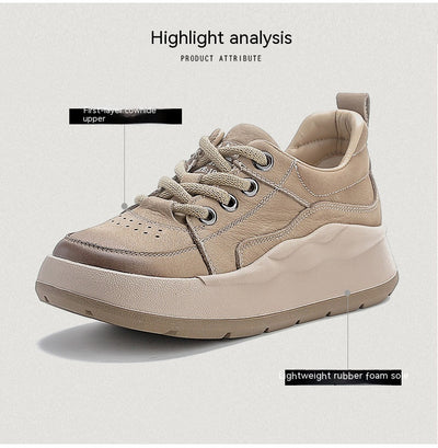 Zapatos de Cuero Genuino Estilo Británico con Plataforma y Cordones - Image 28