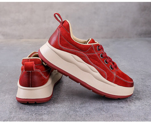 Zapatos de Cuero Genuino Estilo Británico con Plataforma y Cordones - Image 29