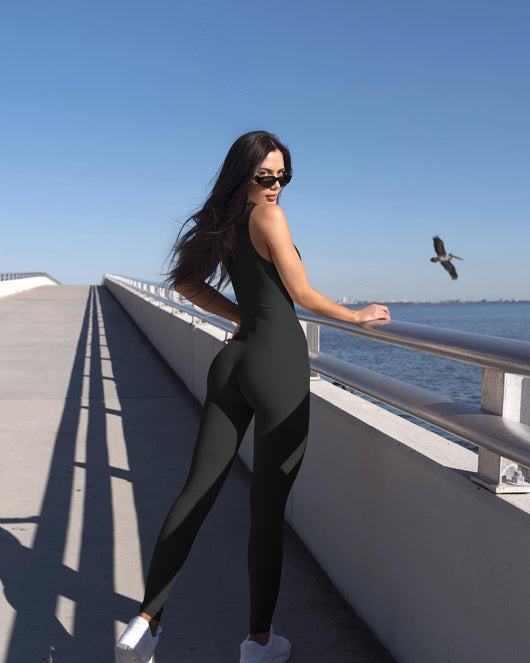 Jumpsuit Deportivo Yoga Ajustado sin Mangas Estilo Europeo - Image 22