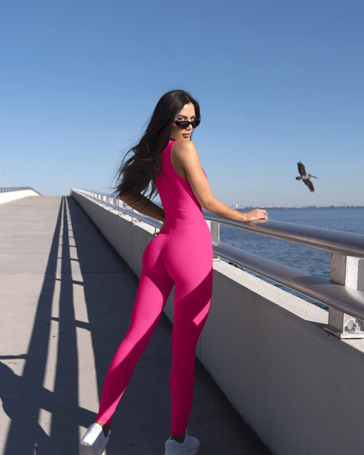 Jumpsuit Deportivo Yoga Ajustado sin Mangas Estilo Europeo - Image 31