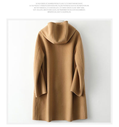 Abrigo de Lana para Mujer Elegante con Bolsillos Grandes y Corte Holgado - Image 8