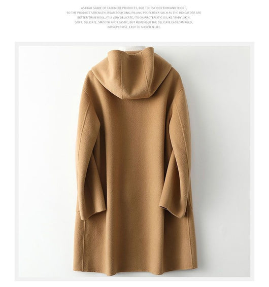 Abrigo de Lana para Mujer Elegante con Bolsillos Grandes y Corte Holgado - Image 8