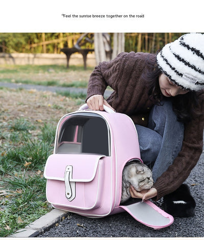 Mochila Transportadora para Gatos - Diseño Elegante y Portátil - Image 9