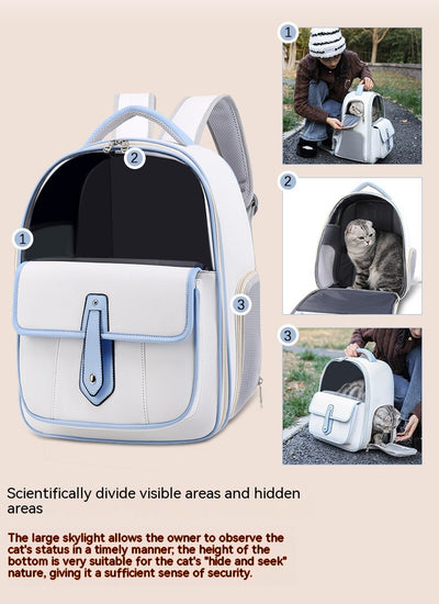 Mochila Transportadora para Gatos - Diseño Elegante y Portátil - Image 22