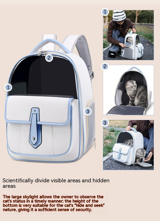 Mochila Transportadora para Gatos - Diseño Elegante y Portátil - Image 22