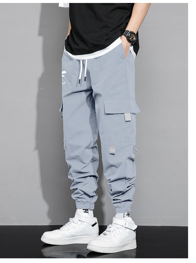 Pantalones Cargo Sueltos para Hombre - Estilo Trendy Otoño Primavera con Múltiples Bolsillos - Image 15
