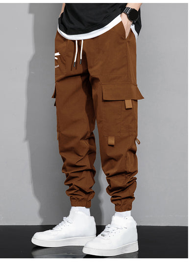Pantalones Cargo Sueltos para Hombre - Estilo Trendy Otoño Primavera con Múltiples Bolsillos - Image 19