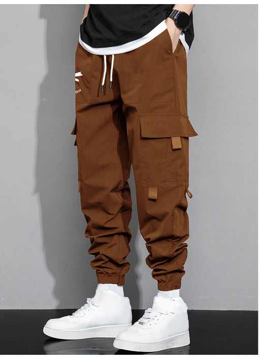 Pantalones Cargo Sueltos para Hombre - Estilo Trendy Otoño Primavera con Múltiples Bolsillos - Image 19