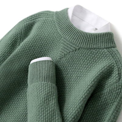 Suéter de Cachemira con Patrón Rombo para Hombre - Invierno - Image 11