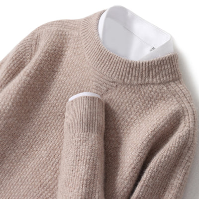 Suéter de Cachemira con Patrón Rombo para Hombre - Invierno - Image 16