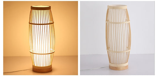 Lámpara Mesita de Noche Estilo Nórdico en Madera Maciza - Image 7
