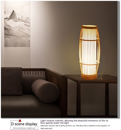 Lámpara Mesita de Noche Estilo Nórdico en Madera Maciza - Image 17