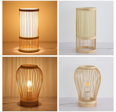 Lámpara Mesita de Noche Estilo Nórdico en Madera Maciza - Image 23