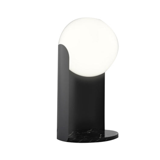 Lámpara de Mesa con Base de Mármol y Globo de Cristal - Image 8
