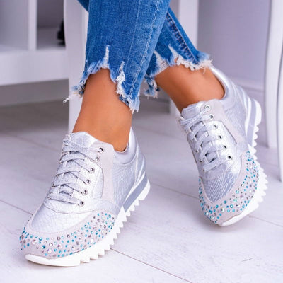 Zapatillas Deportivas Plus Size con Detalles Brillantes para Mujer - Image 14