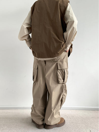 Pantalones de Trabajo Retro Estilo Japonés Sueltos y Anchos - Image 18