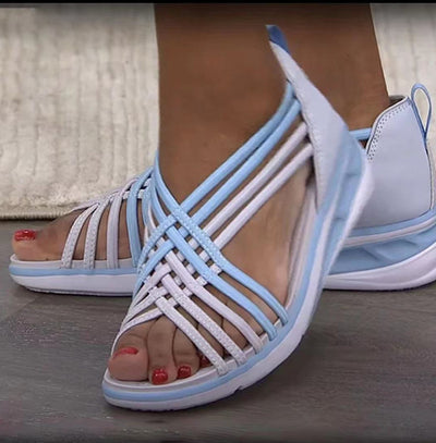 Sandalias Romanas Grandes para Mujer con Diseño de Boca de Pez - Image 8