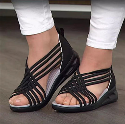 Sandalias Romanas Grandes para Mujer con Diseño de Boca de Pez - Image 10
