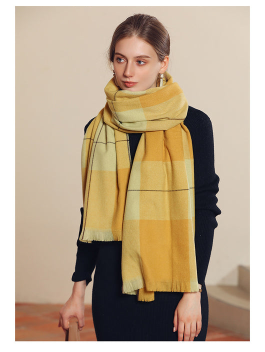 Chal de Cachemira Artificial Grueso para Mujer - Abrigo Cálido de Invierno - Image 53