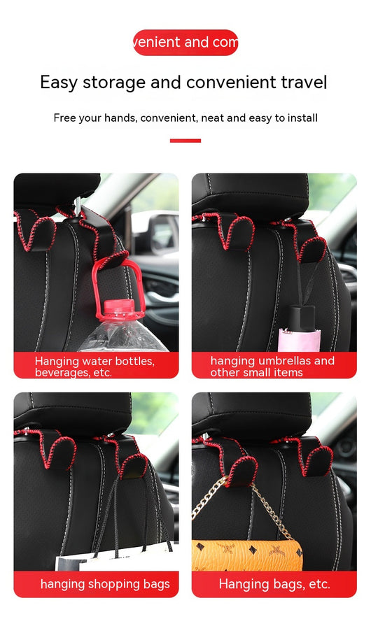 Gancho Multifuncional Dorado para Respaldo de Asiento de Auto - Image 31