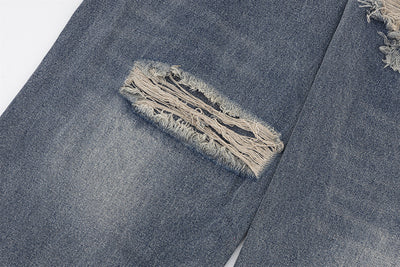 Pantalones Vaqueros Rotos Oversized de Pierna Recta Ancha para Mujer - Image 30