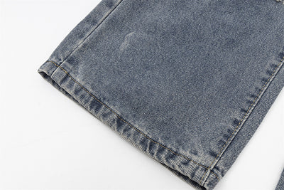 Pantalones Vaqueros Rotos Oversized de Pierna Recta Ancha para Mujer - Image 31