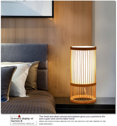 Lámpara Mesita de Noche Estilo Nórdico en Madera Maciza - Image 39