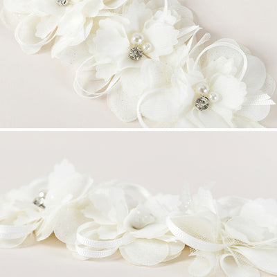 Diadema Infantil Estilo Coreano con Flores y Encaje - Image 12