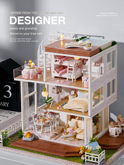 Casa de Madera Artesanal Montable con Techo Protector - Regalo Navideño Handmade - Image 21