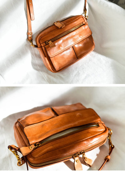 Bolso Crossbody de Cuero Artesanal Estilo Británico para Mujer - Image 18