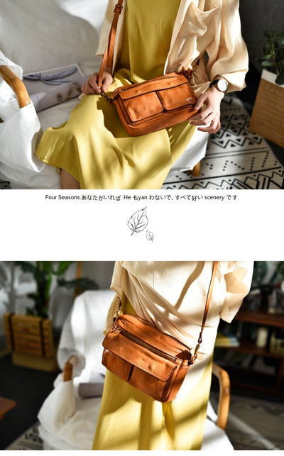 Bolso Crossbody de Cuero Artesanal Estilo Británico para Mujer - Image 21