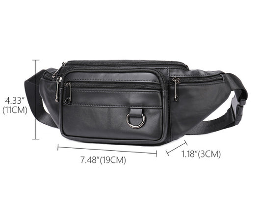Bolsa Pecho Cuero Multifuncional para Hombre con Correa Cruzada - Image 17