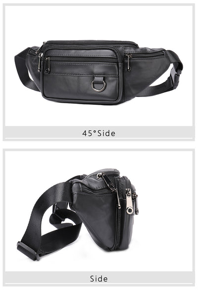 Bolsa Pecho Cuero Multifuncional para Hombre con Correa Cruzada - Image 26