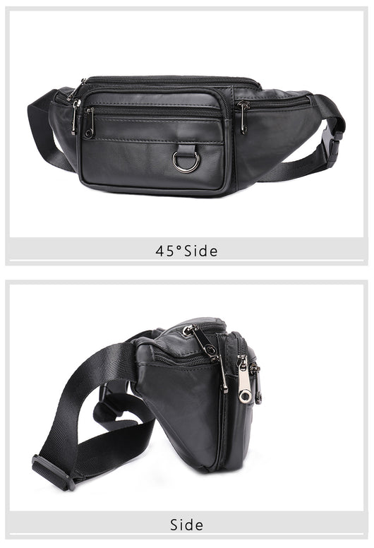 Bolsa Pecho Cuero Multifuncional para Hombre con Correa Cruzada - Image 26