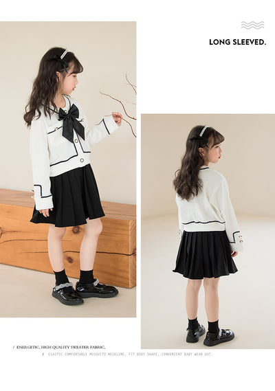 Conjunto de Dos Piezas con Falda Plisada de Textura Waffle para Niñas - Image 15